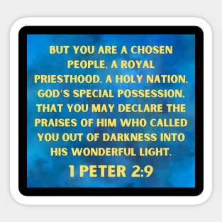 Bible Verse 1 Peter 2:9 Sticker